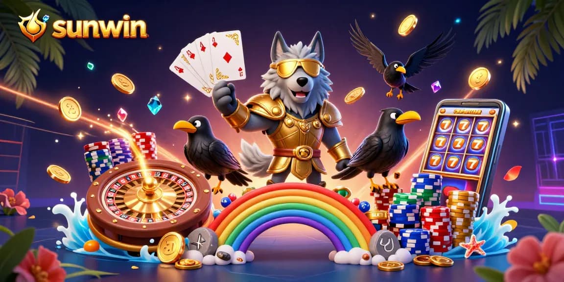 Experience thrilling gameplay with sunwin as animated characters navigate a vibrant casino adventure.