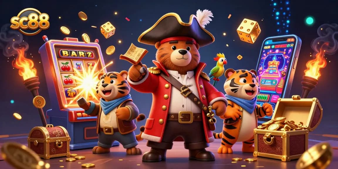 Experience thrilling games at sc88 with a vibrant pirate scene showcasing non-stop fun and excitement.