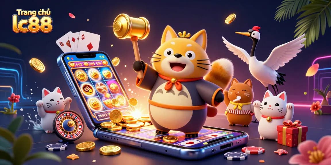 Join the excitement at Trang chủ lc88 with vibrant gaming, cheerful characters, and rich casino visuals.