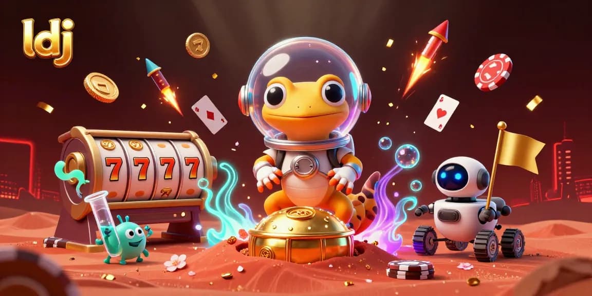 ldj captures a thrilling Martian casino adventure with vibrant games and captivating characters.