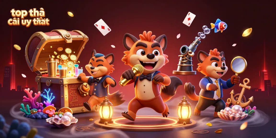 Experience the thrill with top nhà cái uy tín in this dynamic casino scene featuring hyenas!