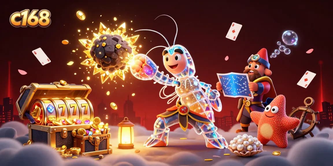 c168 players win big as a galactic shrimp battles for treasures in a vibrant online casino