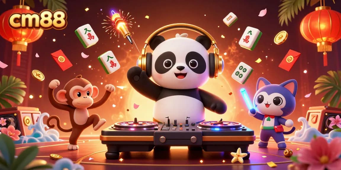 Engage in exciting gameplay at cm88 featuring vibrant casino elements and party characters.