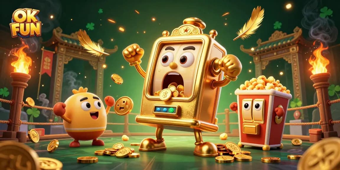 Spin the reels at OK FUN with exciting jackpots and cheerful slot machines celebrating wins!