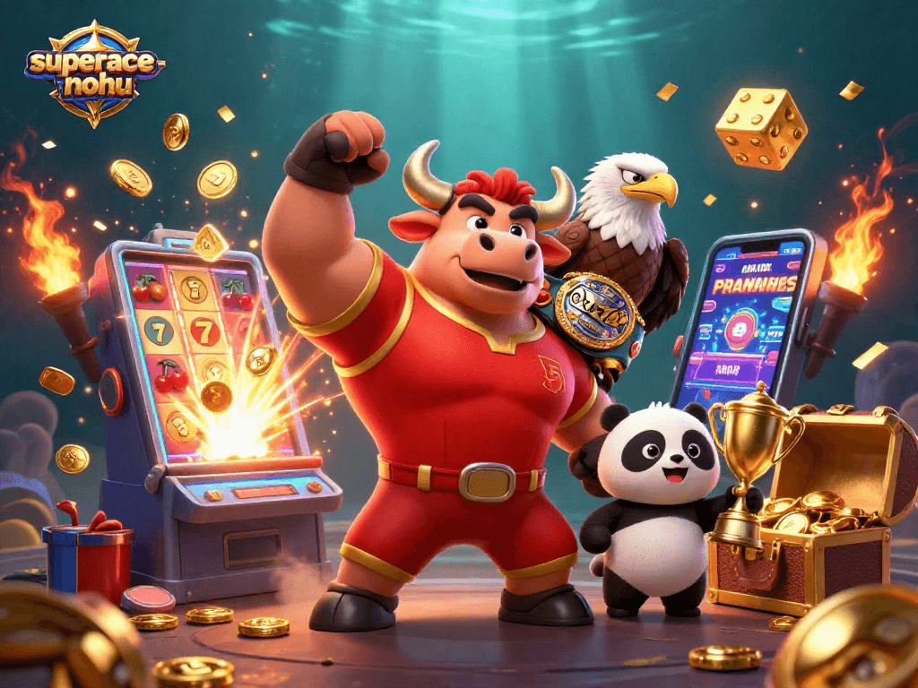 Engage with superace-nohu's vibrant slot action featuring colorful characters and jackpot themes.