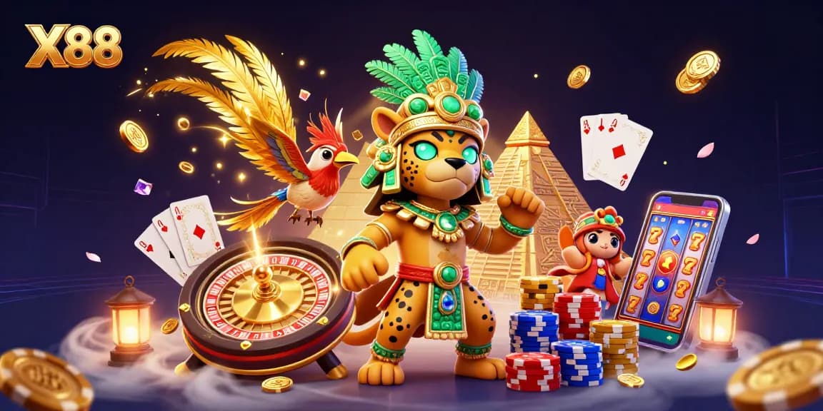 X88 offers vibrant casino gaming experience featuring dynamic jackpot spins and interactive gameplay.