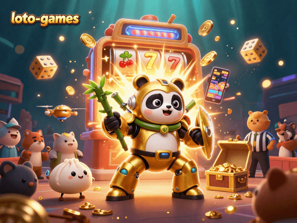 Experience dynamic casino action with loto-games featuring vibrant 3D characters and thrilling gambling elements.