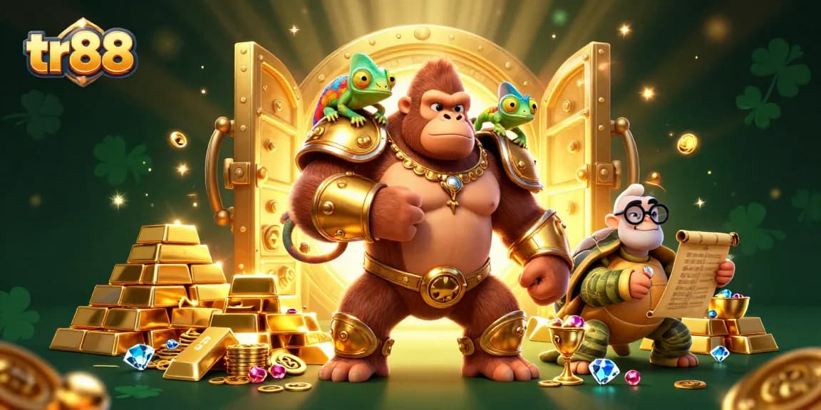 Engage in thrilling gameplay at tr88 with vibrant casino elements and fun characters.