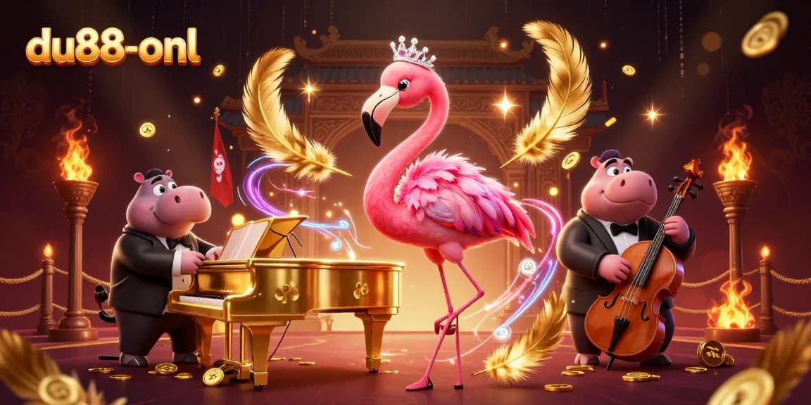 Experience excitement at du88-onl with vibrant casino characters in a dynamic scene.