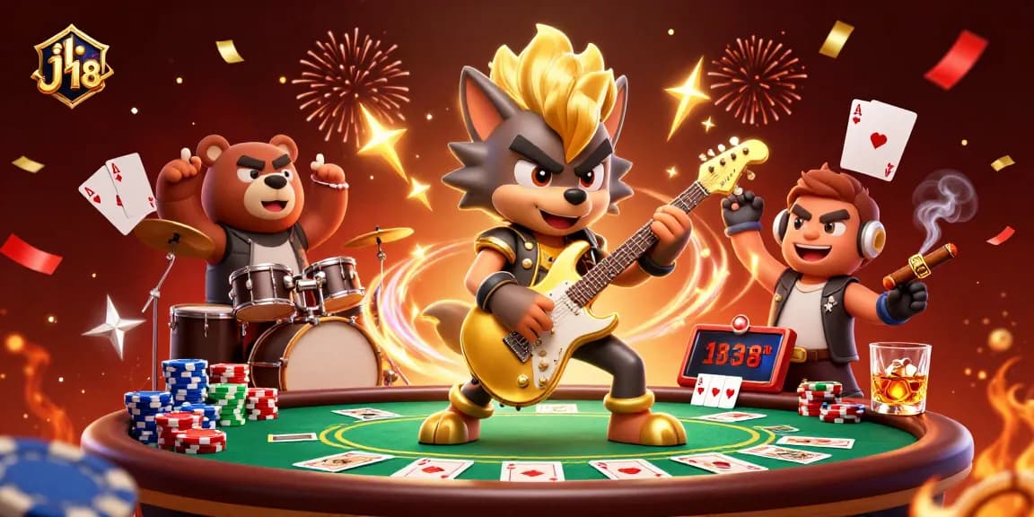Engage in thrilling games at jl 18 with colorful poker chips and an exciting live casino atmosphere.