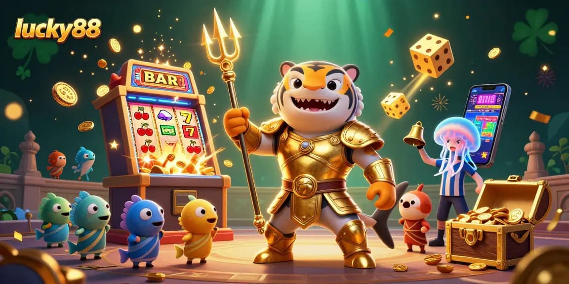 Spin the lucky88 slot machine for jackpots and revel in the vibrant underwater casino scene.