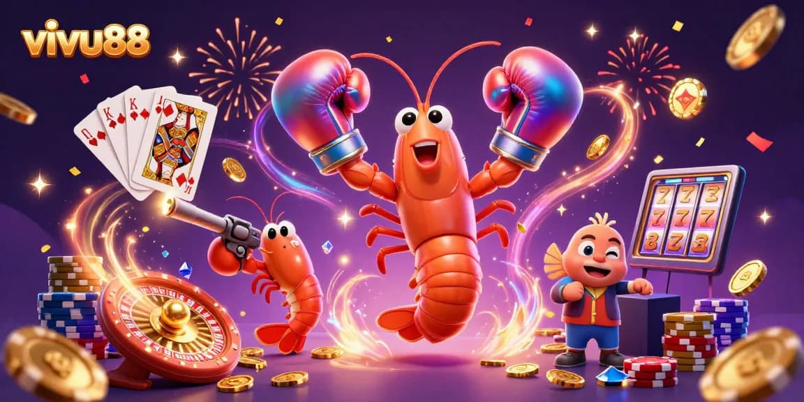 Experience the thrill of vivu88 casino with vibrant games and animated characters.
