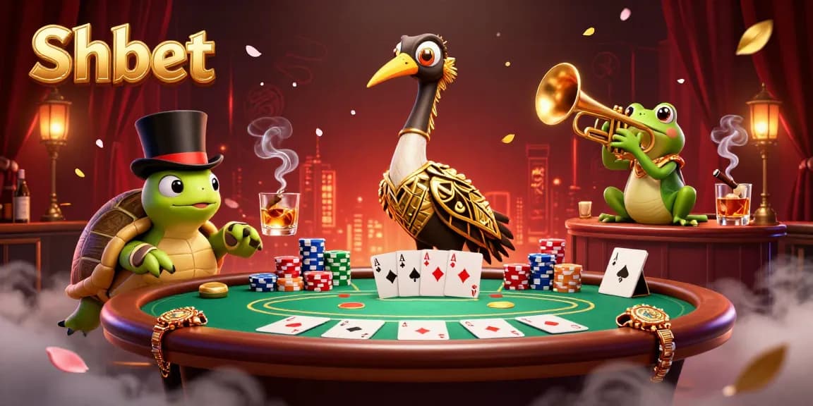 Experience exciting poker action at Shbet with vibrant colors, iconic characters, and dynamic gameplay elements.