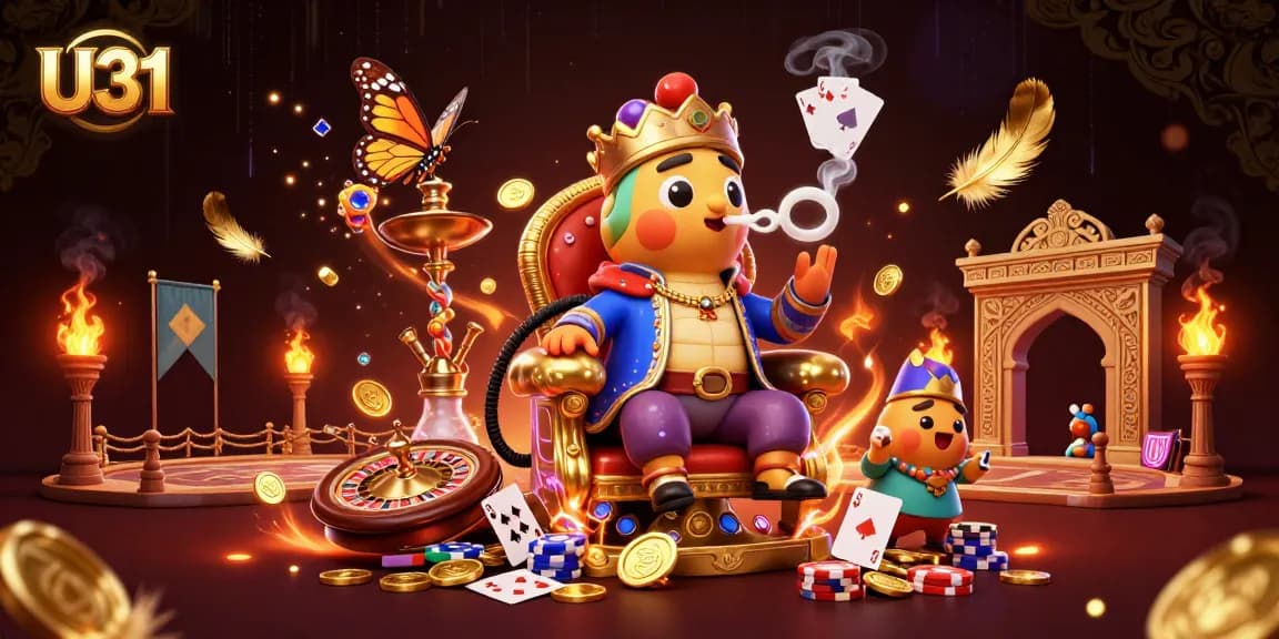 U31 showcases vibrant poker action with a whimsical caterpillar master in a Turkish setting.