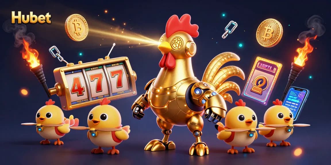 Experience the thrill of winning at Hubet casino with vibrant gaming elements and dynamic characters.