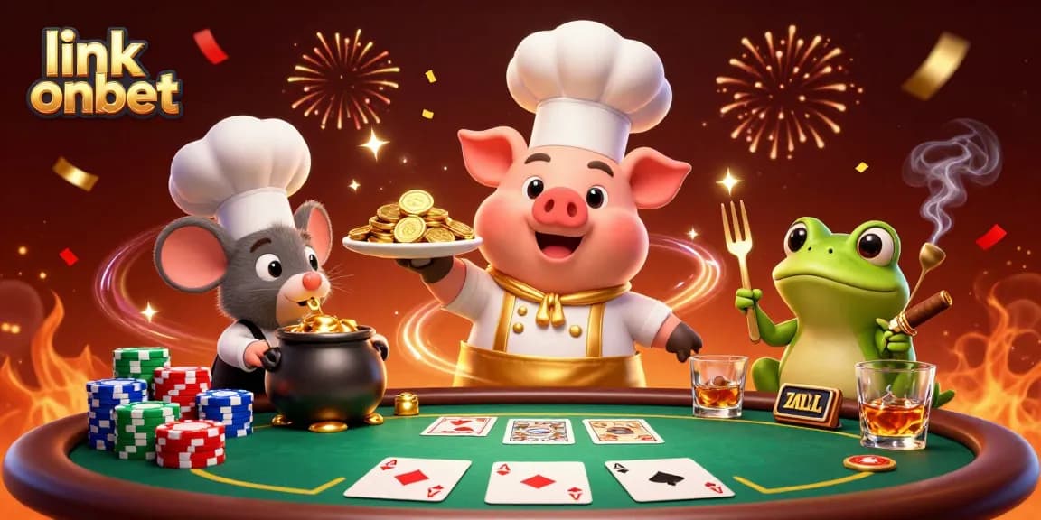 Experience the thrill of winning at link onbet with this vibrant 3D casino scene!