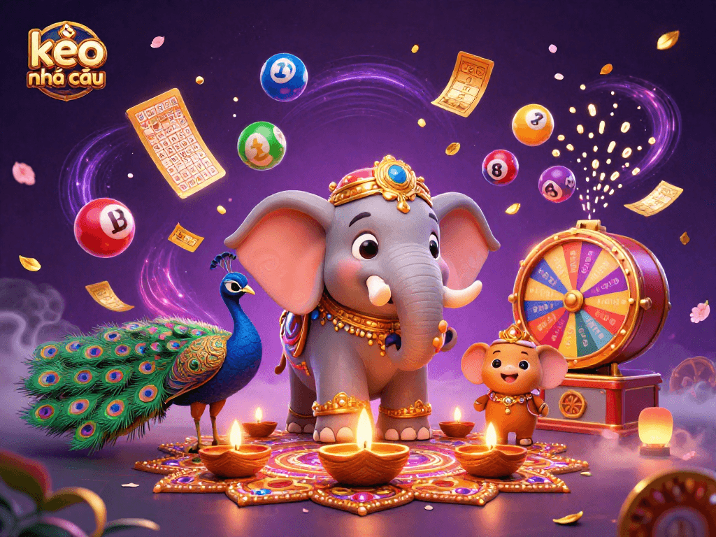 Engage with kèo nhà cái features in this vibrant 3D casino illustration showcasing rich gaming elements.