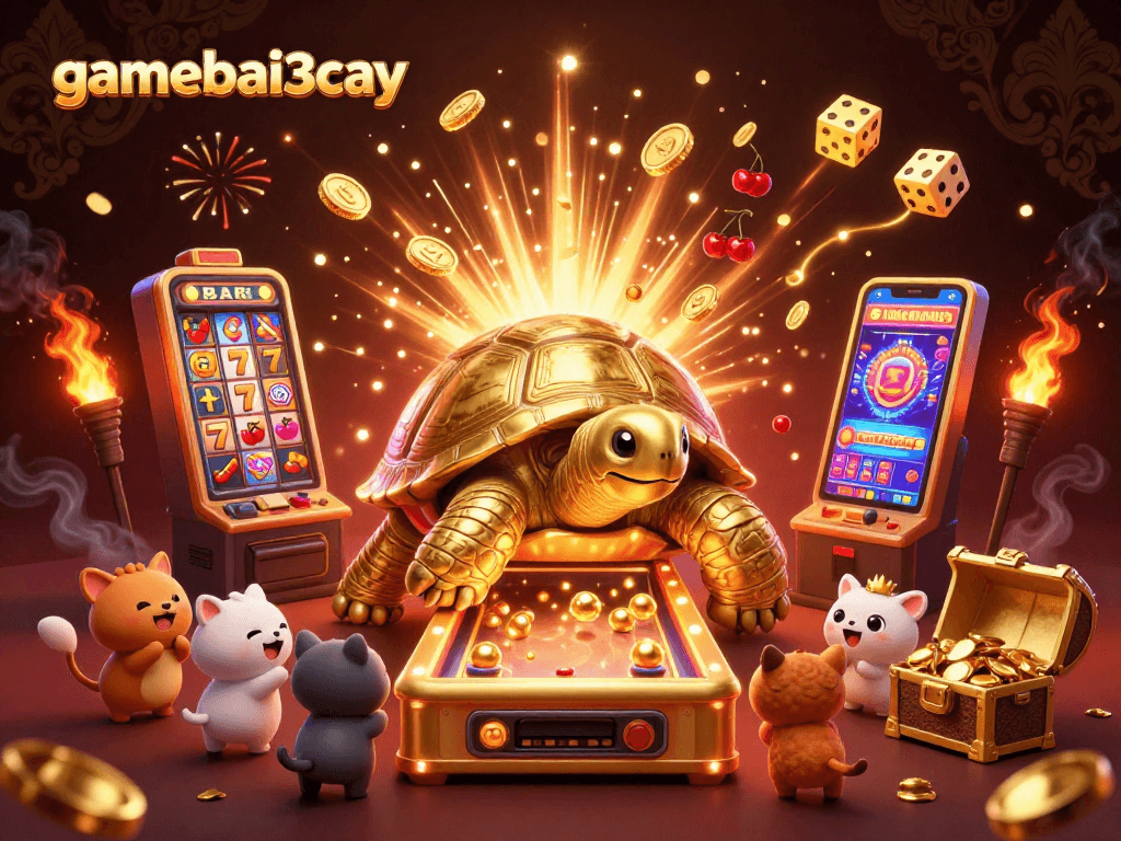 Experience the thrill of gamebai3cay with exciting slot machines and vibrant casino elements.
