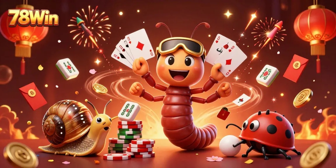 Join the thrilling action at 78Win with our colorful casino characters, celebrating big wins!