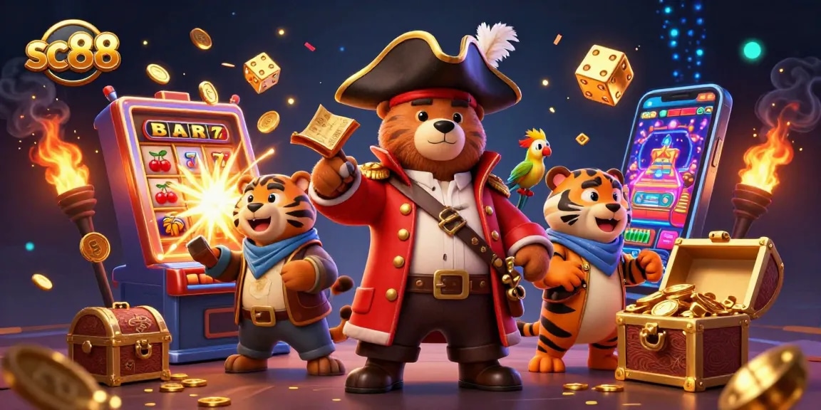 Experience thrilling games at sc88 with a vibrant pirate scene showcasing non-stop fun and excitement.