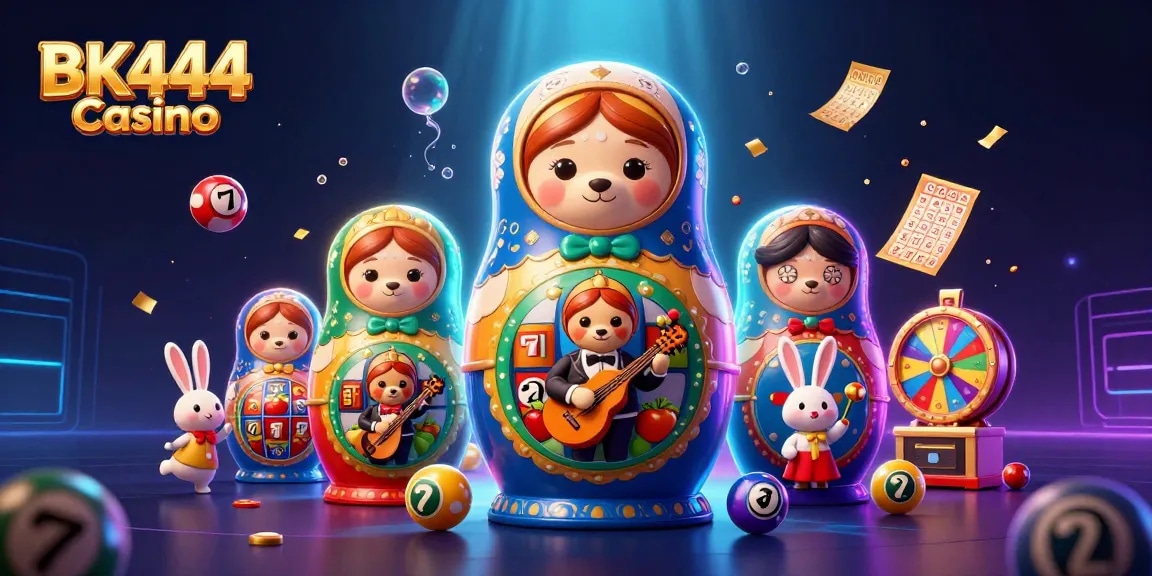 Experience thrilling gameplay at BK444 Casino with exciting characters and vibrant game elements.