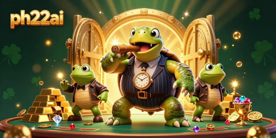 Experience thrilling gaming action at ph22ai, featuring a vibrant casino scene with animated characters.