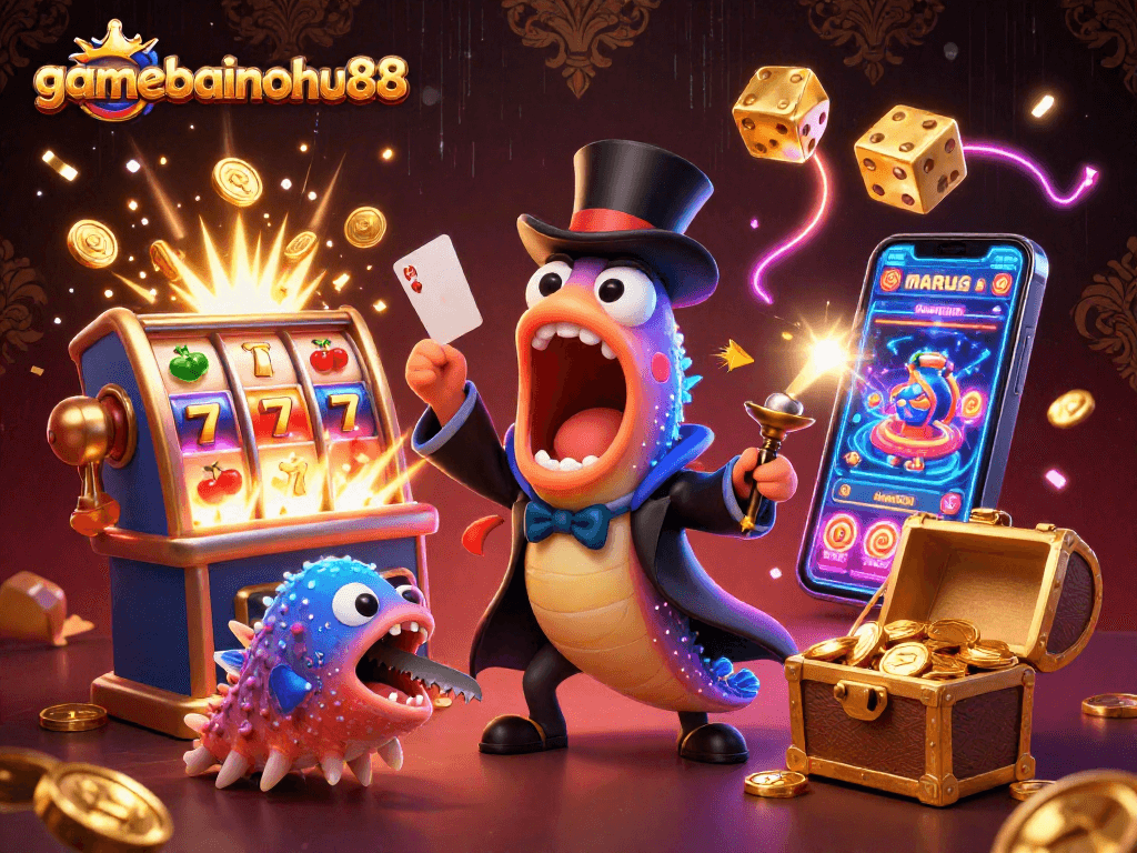 Spin and win at gamebainohu88 with an exciting deep-sea magical casino scene full of treasures.
