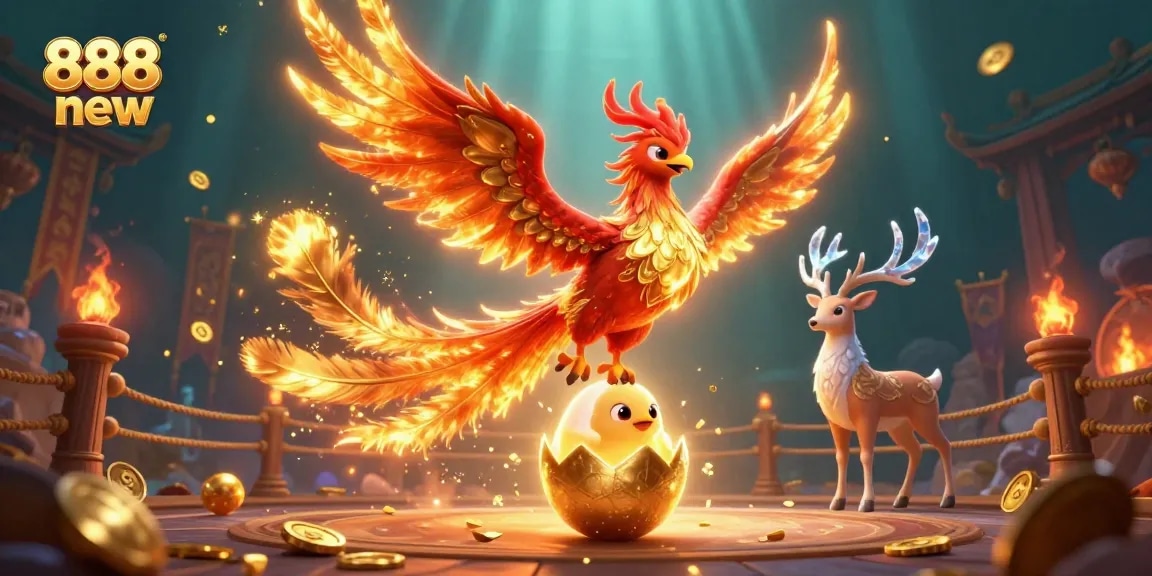 Experience thrilling gaming adventures with dynamic 888 new phoenix and stag elements!
