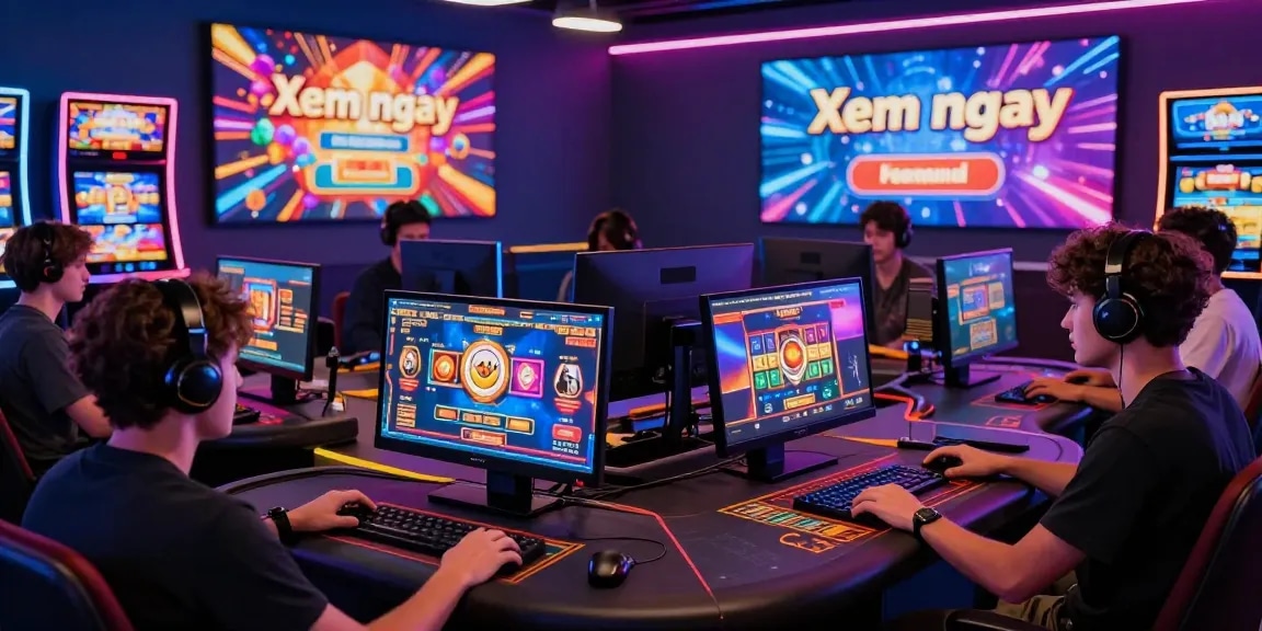Players enjoying various gaming experiences at KK55 while looking to xem ngay for exciting promotions.