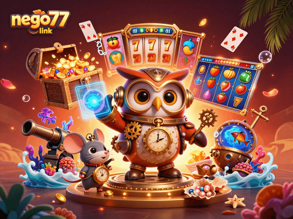 Engage with the thrilling nego77 link, where a time-traveler owl and alluring games come alive!