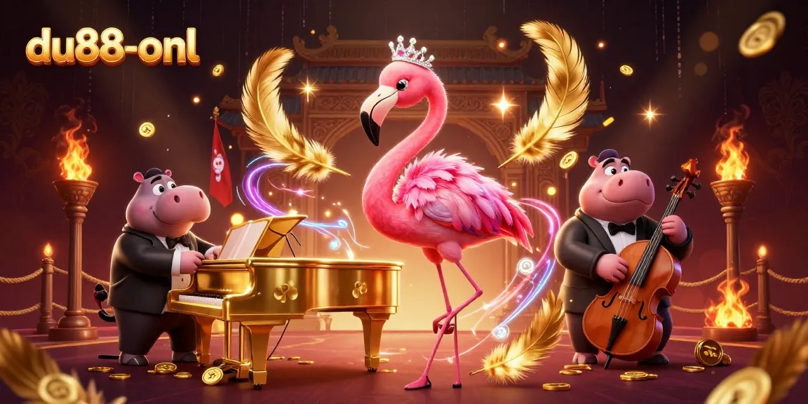 Experience excitement at du88-onl with vibrant casino characters in a dynamic scene.