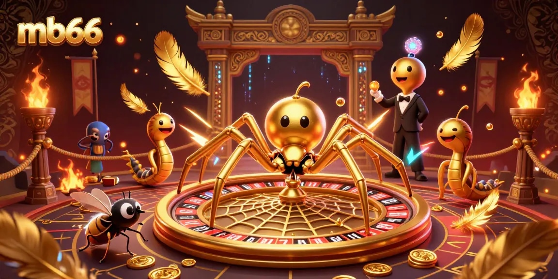 Experience the thrilling bets at mb66 in this vibrant casino scene filled with excitement.