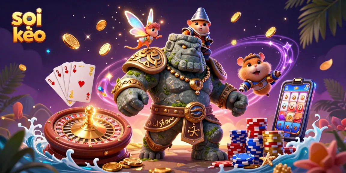 Experience thrilling soi kèo moments with a magical golem, fairy, and hamster knight!