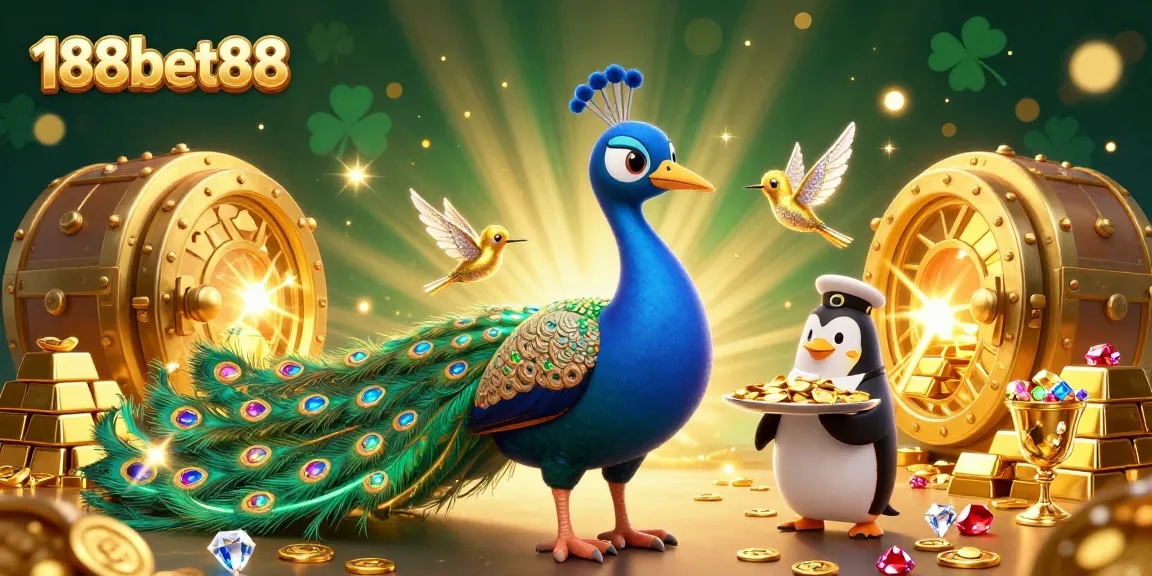 Engage with 188bet88 at a lively casino scene showcasing rich graphics and vibrant characters.