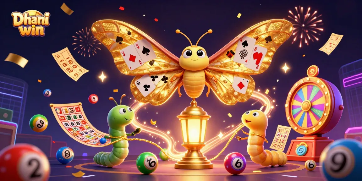 Dhani win captures the excitement of lottery games with colorful elements and dynamic visuals, enhancing player engagement.