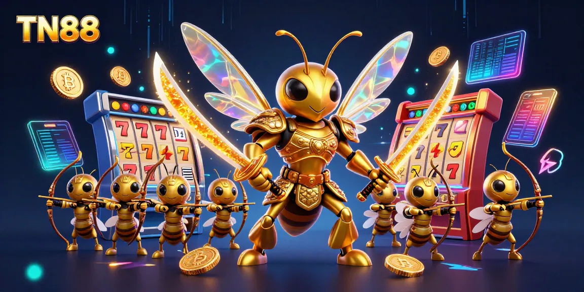 Experience the TN88 thrills with dynamic, animated characters and vibrant slot game symbols.