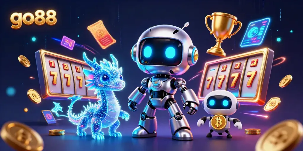 Experience thrilling slots action with go88's dynamic gaming atmosphere and vibrant elements.