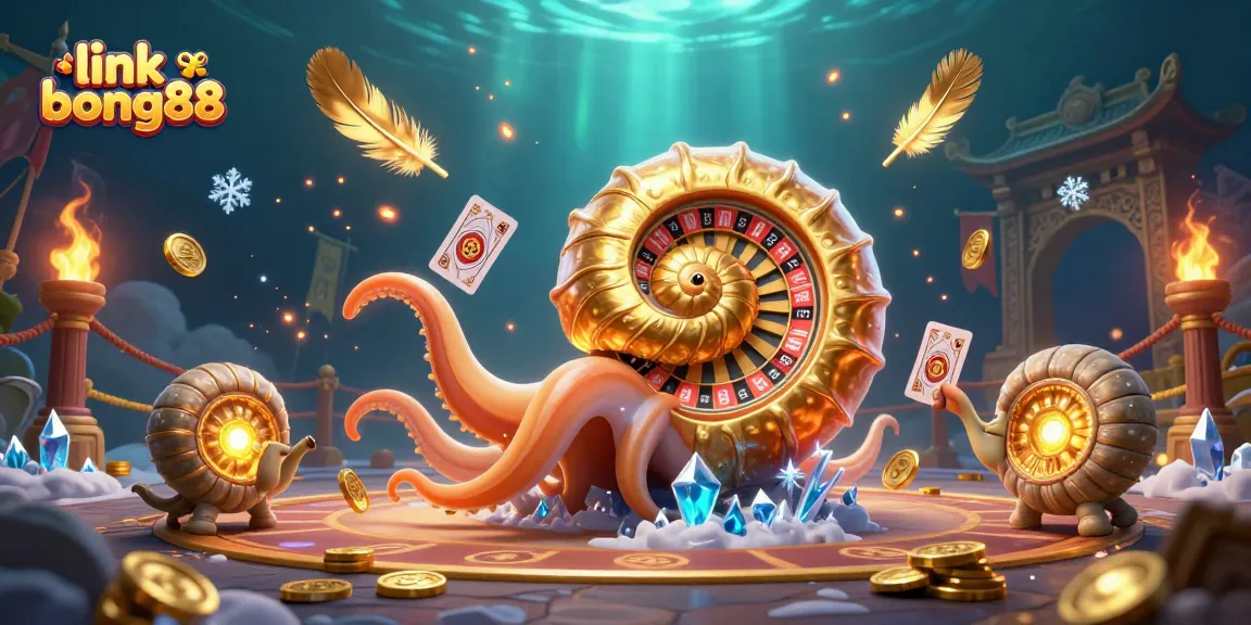 Engage with link bong88 in this vibrant 3D casino scene featuring dynamic gameplay and colorful elements.