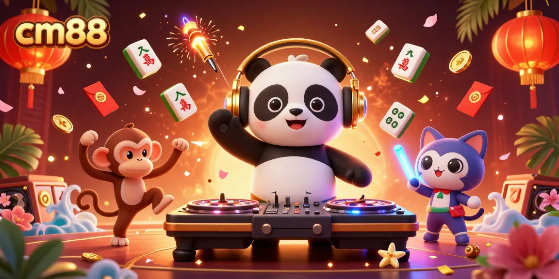 Engage in exciting gameplay at cm88 featuring vibrant casino elements and party characters.