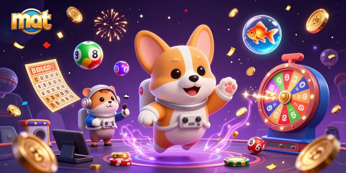 Experience thrilling games at mat's space casino with a vibrant 3D atmosphere of floating excitement.