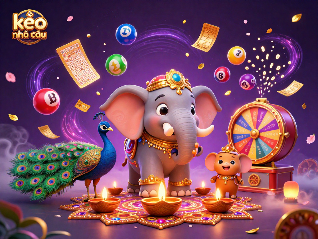 Engage with kèo nhà cái features in this vibrant 3D casino illustration showcasing rich gaming elements.