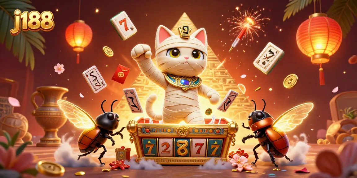 Play exciting games at j188's vibrant pyramid casino, featuring unique Egyptian-style elements.
