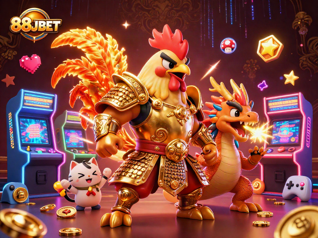 Experience excitement with 88JBET's vibrant casino scene featuring champions of chance.