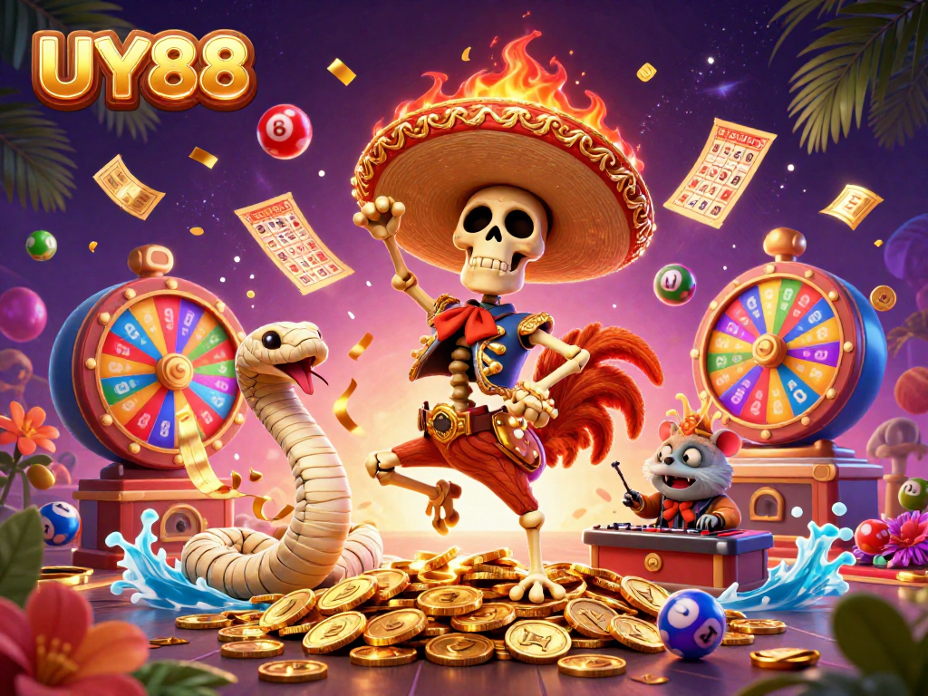 Experience thrilling gaming with UY88's vibrant characters and dynamic action.