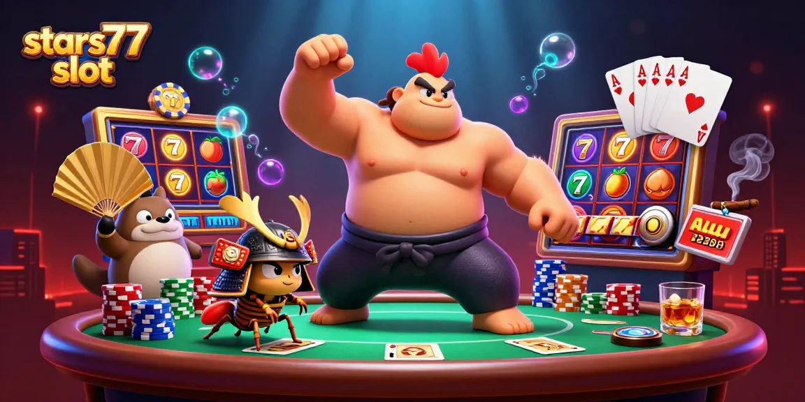 Permainan slot stars77 slot menawarkan pengalaman mendebarkan dengan simbol beruntung dan jackpot menarik.