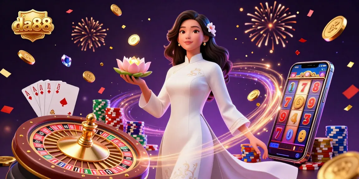 Engage with da88 at the casino, where golden coins and shimmering tokens elevate your gaming experience.