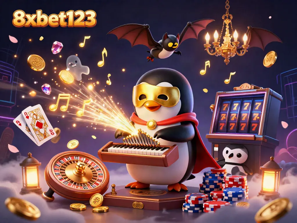 Experience thrilling gaming adventures with 8xbet123 in this vibrant casino scene.