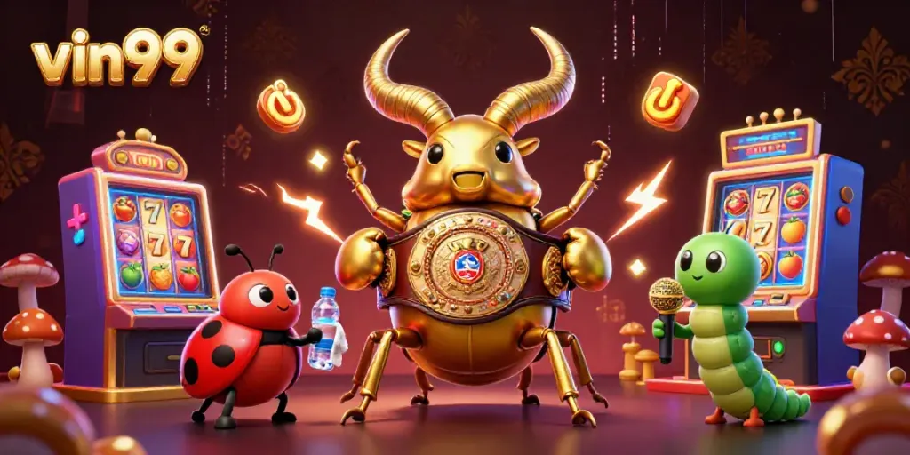 Experience the thrilling world of vin99 with engaging characters and vibrant casino elements.