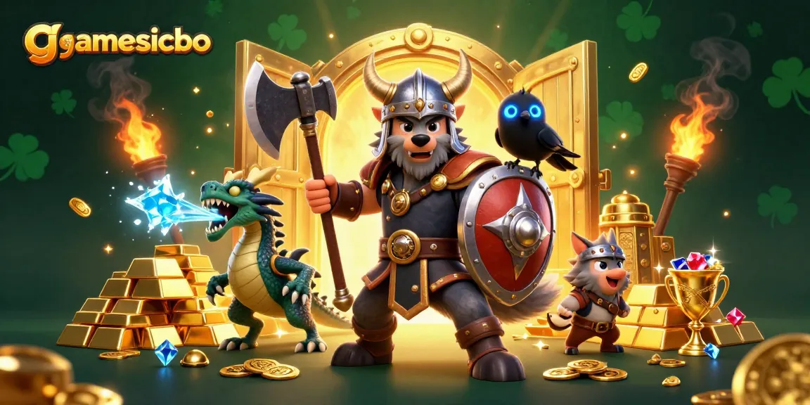 Engage in the thrilling vibe of gamesicbo with an epic Viking scene, rich in treasures and action.