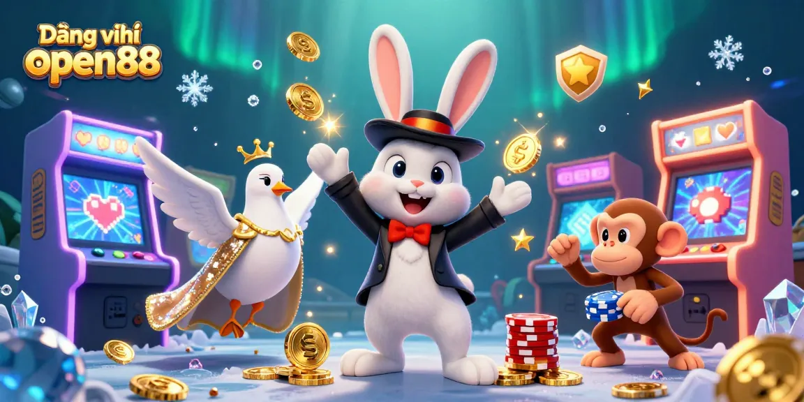 Engage in thrilling casino fun with Đăng ký open88 as magical characters create a vibrant gaming atmosphere
